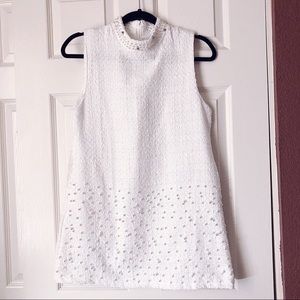 White dress with pearl